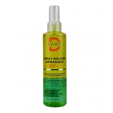 D WHITE SPRAY SOLAIRE BIPHASIQUE SPF50 200ML