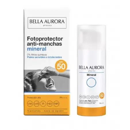 BELLA AURORA ECRAN SOLAIRE MINERAL SPF50+ 50ML