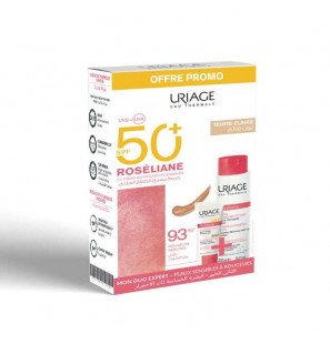 URIAGE ROSELIANE CC CREME SPF50 TEINTE CLAIRE 40ML + DERMO NETTOYANT 250ML