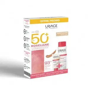URIAGE ROSELIANE CC CREME SPF50 TEINTE CLAIRE 40ML + DERMO NETTOYANT 250ML