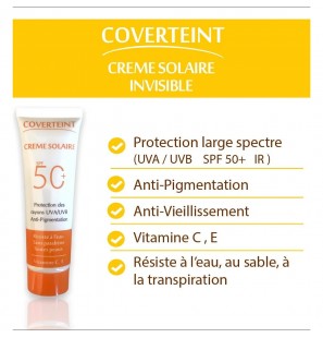 COVERTEINT CREME SOLAIRE INVISIBLE SPF50+ 50ML