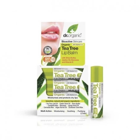 DR ORGANIC ARBRE À THÉ baume à lèvres 5.7 ML