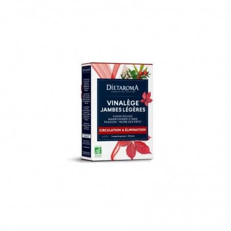 DIETAROMA VINALEGE JAMBES LEGERES CIRCULATION ET ELIMINATION B20 AMPOULES