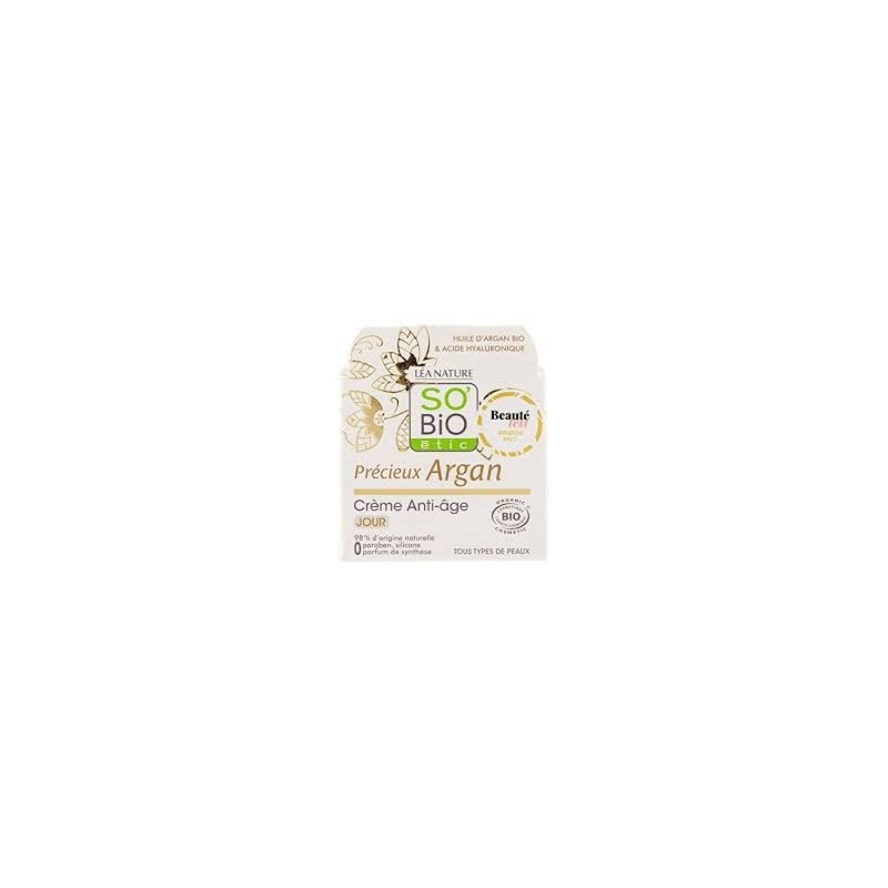 SO'BIO ETIC PRECIEUX ARGAN crème anti-âge Jour | 50 ml SO'BIO ETIC PRECIEUX ARGAN crème anti-âge Jour | 50 ml