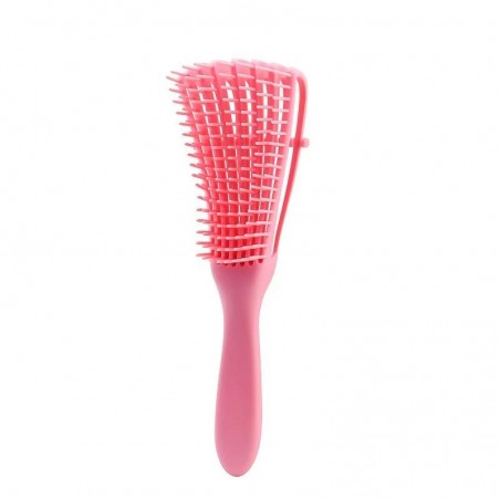 AH ABSOLUTE HOT DENTANGLING BRUSH PINK EASY DETANGLING AND ADJUSTABLE WIDTH BRISTLES FLEXIBLE B1