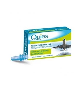 Quies protection auditive spéciale avion adulte B1 paire