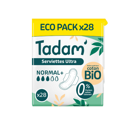 TADAM SERVIETTES DERMO-SENSITIVES NORMAL B28