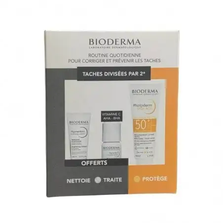 BIODERMA PACK PHOTODERM SPOT AGE SPF50 40ML +PIGMENT C-CONCENTRATE 15ML + FOAMING 8ML OFFERT