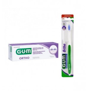GUM PACK DENTIFRICE ORTHO 75ML + BROSSE A DENTS