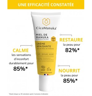 CICAMANUKA CREME APAISANTE 20% DE MIEL DE MANUKA IAA 15+ 40ML