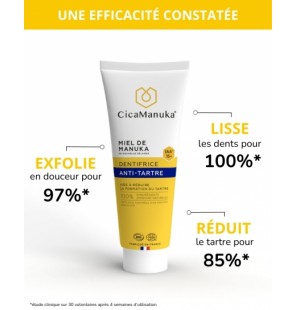 CICAMANUKA MIEL DE MANUKA DENTIFRICE ANTI-TARTRE IAA15+ 75ML