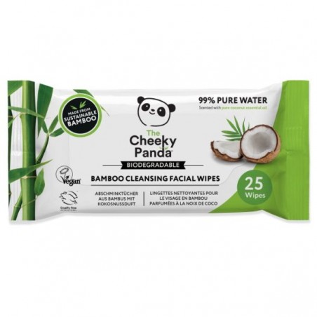CHEEKY panda Lingettes Démaquillantes Coco 25 Unités