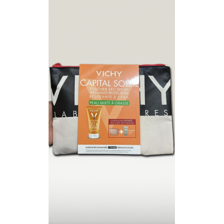 VICHY Capital soleil écran toucher sec spf50+ liftactiv rétinol+trousse