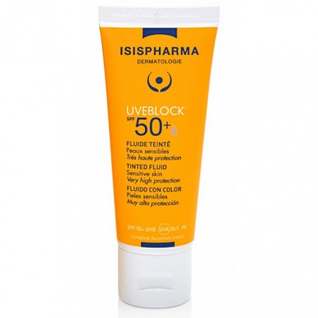 ISISPHARMA UVEBLOCK SPF50+ DRY TOUCH ULTRAFLUIDE TEINTE CLAIRE 40ML