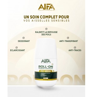 ALFADERM ROLL-ON DEODORANT ECLAIRCISSANT 48H PEAU SENSIBLE 60ML