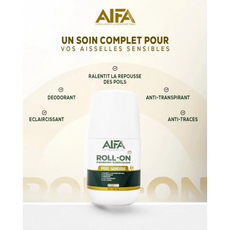 ALFADERM ROLL-ON DEODORANT ECLAIRCISSANT 48H PEAU SENSIBLE 60ML