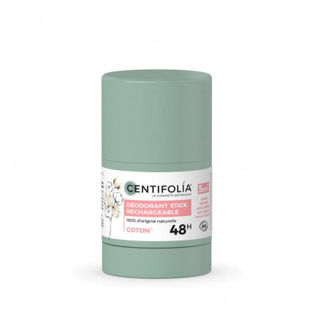 CENTIFOLIA DEODORANT STICK RECHARGEABLE 48H 5EN1 FLEUR DE COTON 50G