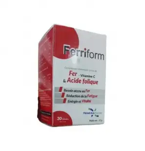 FERRIFORM Fer & Acide Folique 30 Gelules