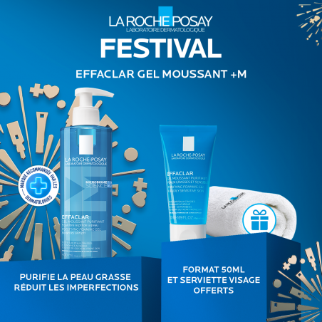 La Roche-Posay Offre Effaclar Gel Moussant Peau Grasse Acnéique | 400ml