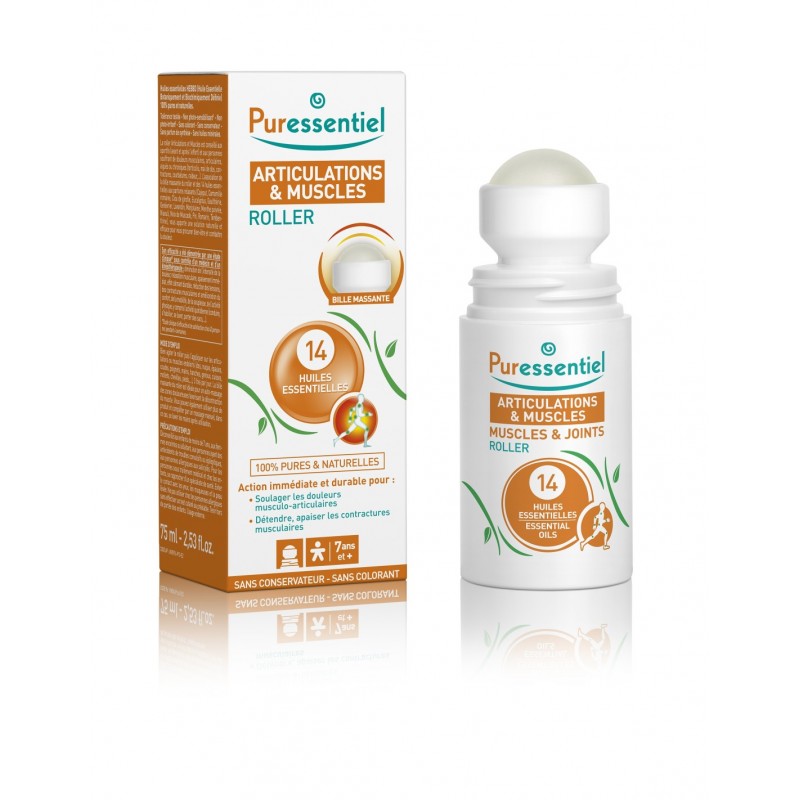 PURESSENTIEL ARTICULATIONS & MUSCLES ROLLER 75ML PURESSENTIEL ARTICULATIONS & MUSCLES ROLLER 75ML