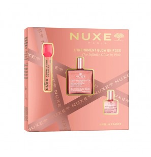 NUXE Coffret Noël L'Infiniment Glow en Rose