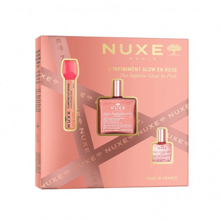 NUXE Coffret Noël L'Infiniment Glow en Rose