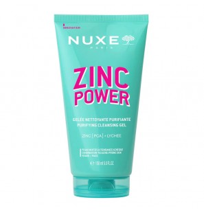 NUXE ZINC POWER GELEE NETTOYANTE PURIFIANTE ZINC PCA + LYCHEE 150ML