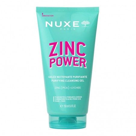 NUXE ZINC POWER GELEE NETTOYANTE PURIFIANTE ZINC PCA + LYCHEE 150ML