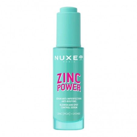 NUXE ZINC POWER SERUM ANTI-IMPERFECTIONS ANTI-BOUTONS ZINC PCA + LYCHEE 30ML