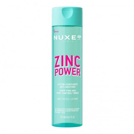 NUXE ZINC POWER LOTION PURIFIANTE ANTI-BOUTONS ZINC PCA + LYCHEE 200ML