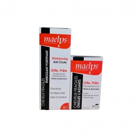 MAELYS PACK ORTIE PRELE B60 GELULES + MAELYS SHAMPOOING ORTIE PRELE 100ML