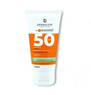 DERMALIUM CREME SOLAIRE INVISIBLE PEAUX GRASSE A IMPERFECTIONS SPF50+ 50ML