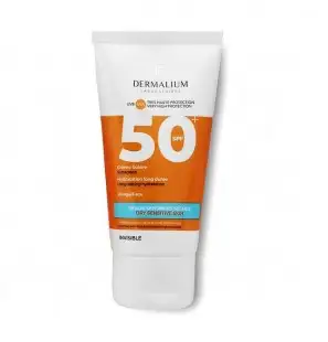 DERMALIUM CREME SOLAIRE INVISIBLE SPF50+ PEAUX SENSIBLES SECHES 50ML