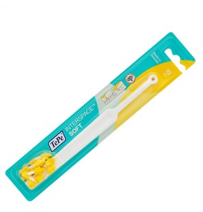 TEPE BROSSE INTERSPACE SOFT 1 MANCHE + 12 TETES SOUPLES