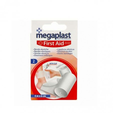 MEGAPLAST FIRST AID BANDES ELASTIQUES 4M*6CM B2 REF 150112
