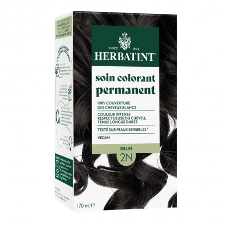 HERBATINT- Coloration Cheveux Naturelle 2N brun - 150ml -