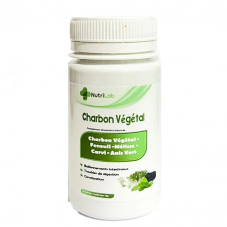 NUTRILAB CHARBON VEGETAL B30 GELULES