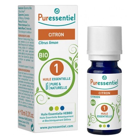 PURESSENTIEL CITRON huile essentielle BIO 10 ml