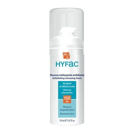 Hyfac mousse nettoyante exfoliante 150 ml