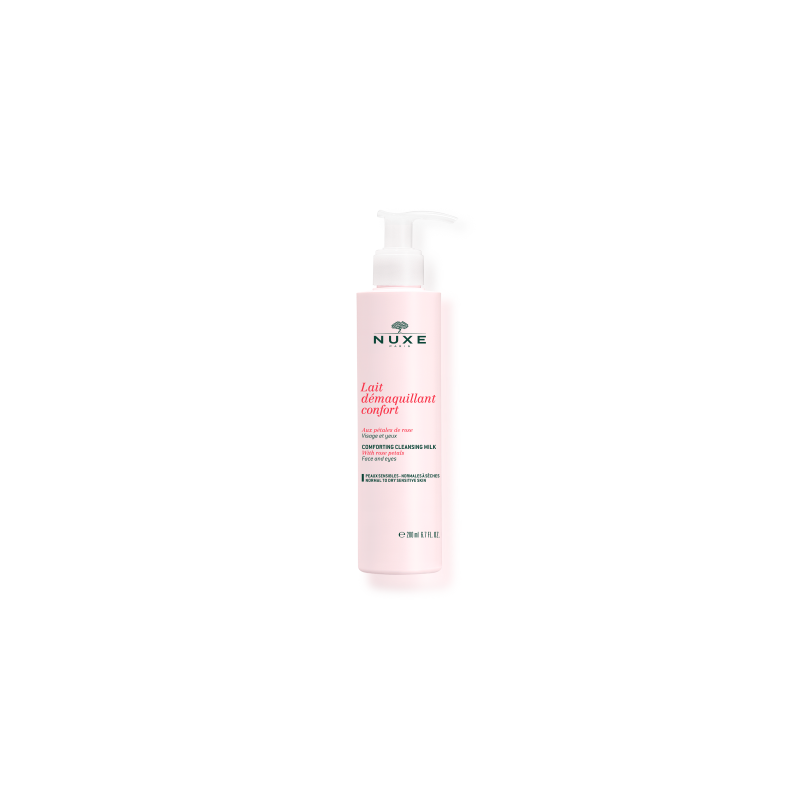 Nuxe Lait Démaquillant Confort aux Pétales de Rose 200ml Nuxe Lait Démaquillant Confort aux Pétales de Rose 200ml