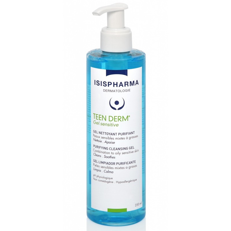 ISISPHARMA TEEN DERM gel sensitive | 250 ml