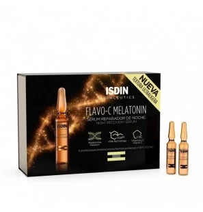 ISDIN FLAVO-C  Mélatonine sérum Nuit | 10 ampoules