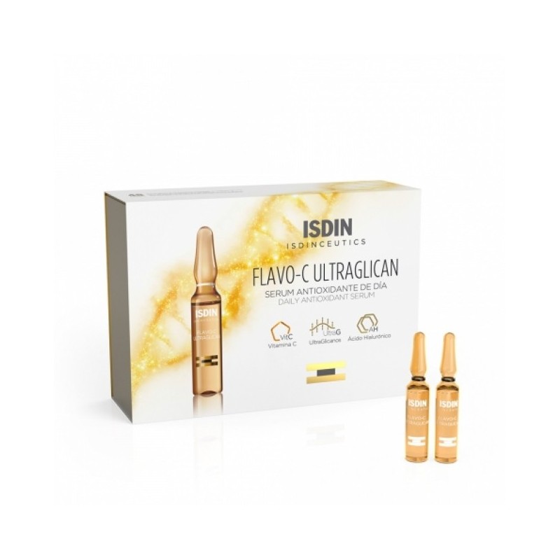 ISDIN FLAVO-C ULTRAGLICAN sérum Jour | 10 ampoules