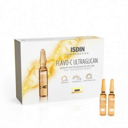 ISDIN FLAVO-C ULTRAGLICAN sérum Jour | 10 ampoules