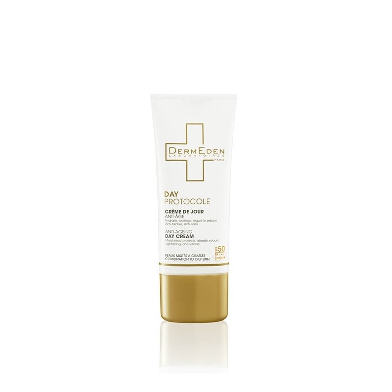 DERMEDEN DAY PROTOCOLE Crème De Jour Anti-Age Peaux Mixtes À Grasses 50 ML DERMEDEN DAY PROTOCOLE Crème De Jour Anti-Age Peaux Mixtes À Grasses 50 ML