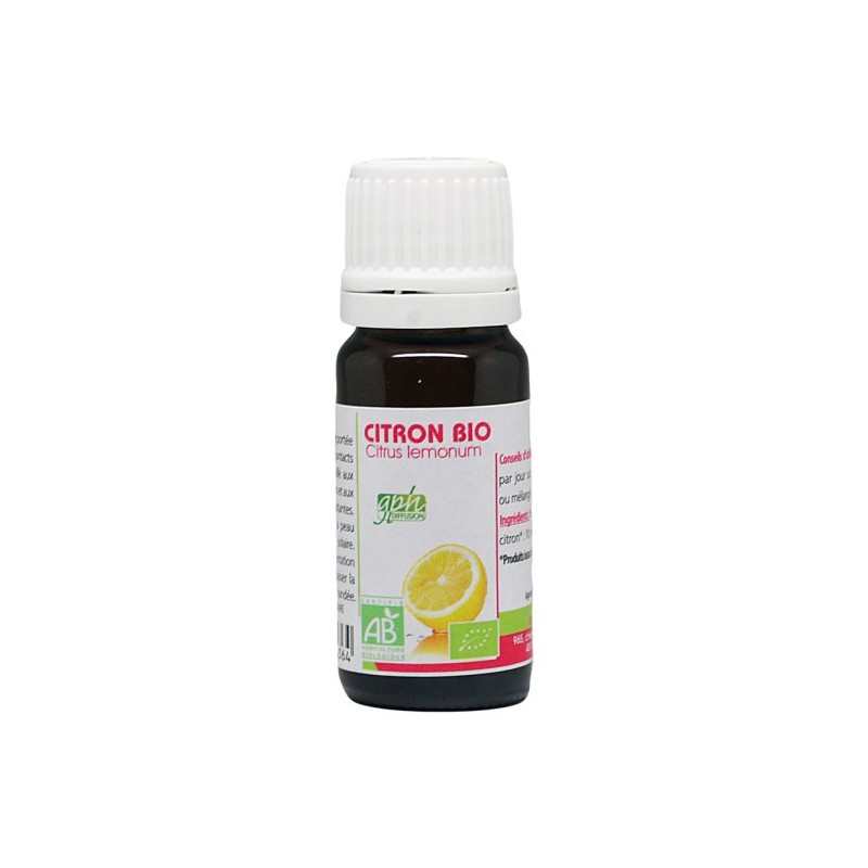 GPH DIFFUSION CITRON Huile Essentielle Bio 10 ml