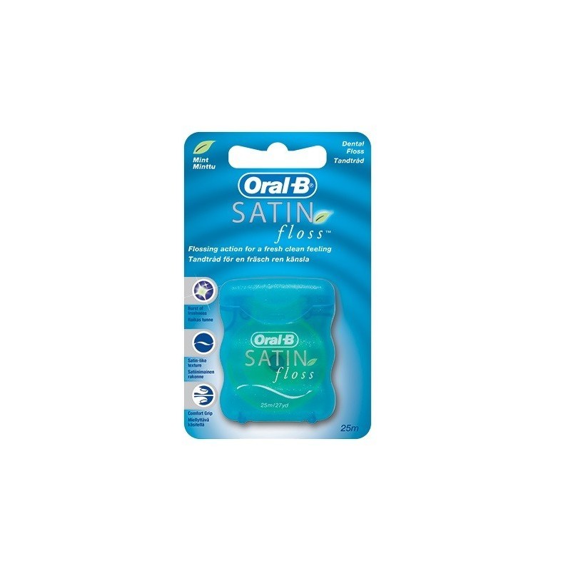 ORAL-B FIL SATIN FLOSS MINT 25M (fil dentaire)