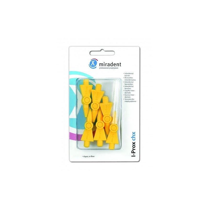 MIRADENT I-PROX CHX B6 JAUNE X-FINE