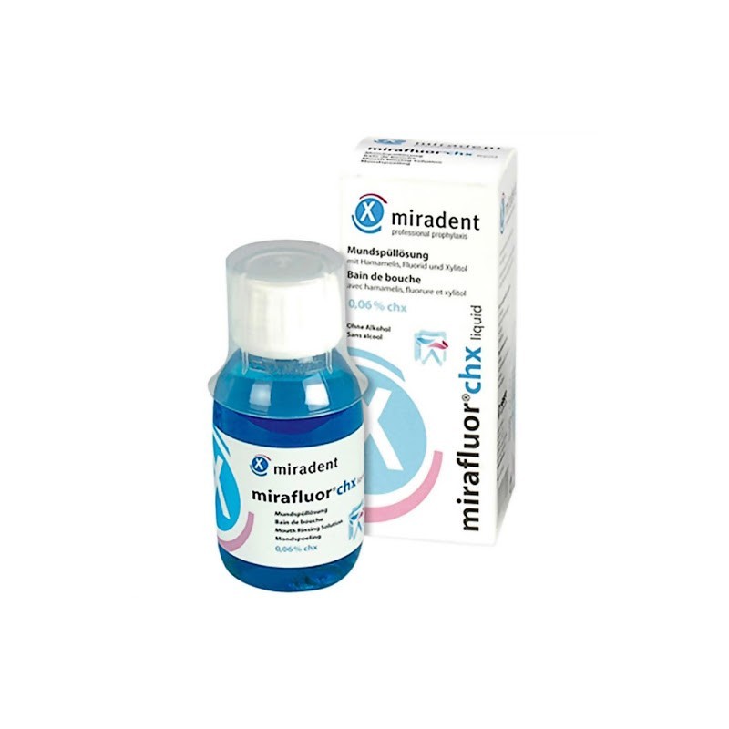 MIRADENT MIRAFLUOR CHX bain de bouche | 100 ml MIRADENT MIRAFLUOR CHX bain de bouche | 100 ml