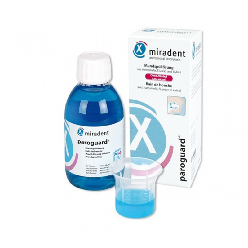 MIRADENT PAROGUARD -CHX bain de bouche | 200 ml MIRADENT PAROGUARD -CHX bain de bouche | 200 ml